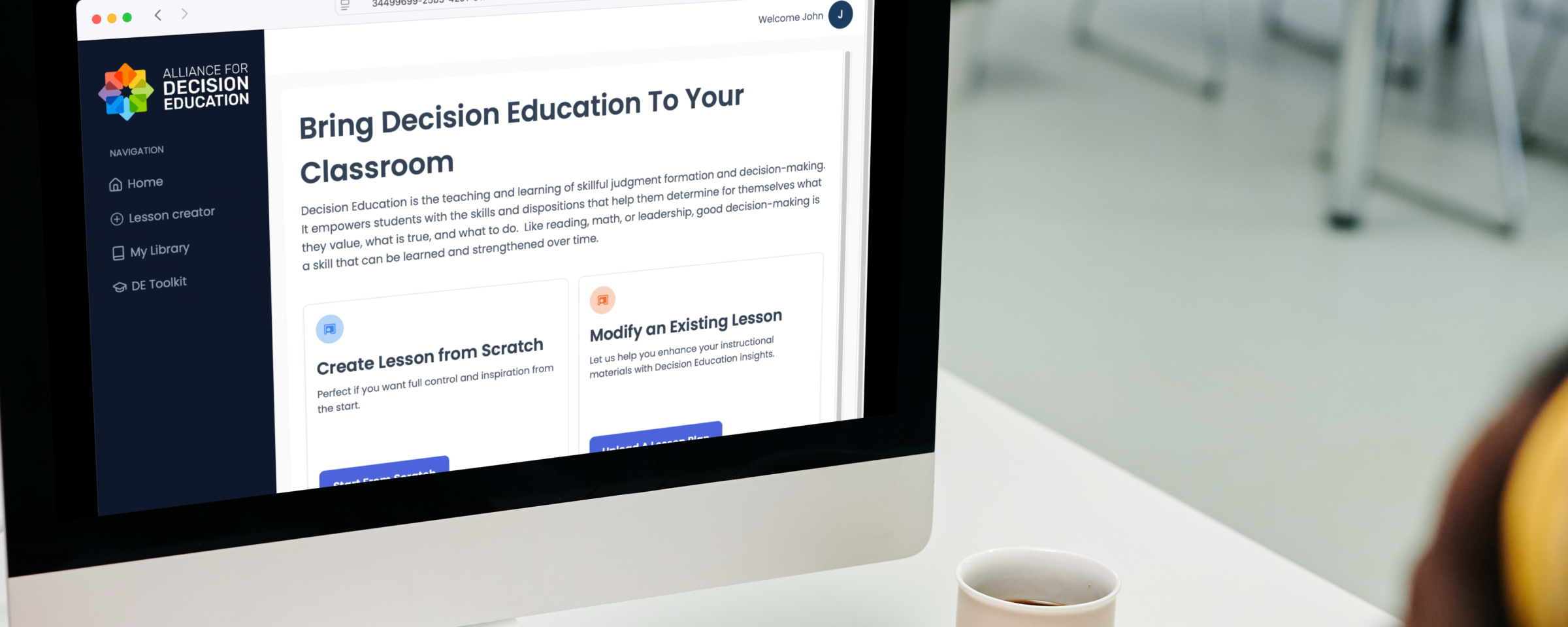 Alliance for Decision Education platform